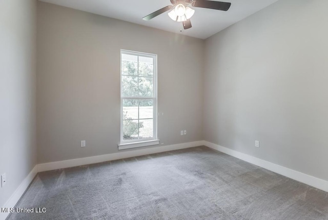 16043 W Dedeaux Rd, Gulfport, MS 39503 - carpeted empty room with ceiling fan and baseboards