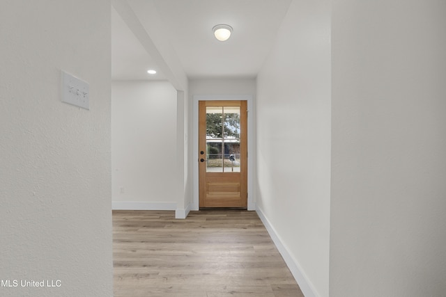 interior space featuring light hardwood / wood-style floors