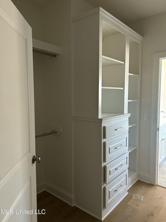 view of closet