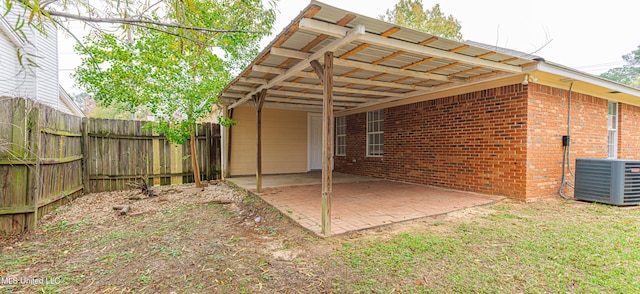 exterior space with central AC unit