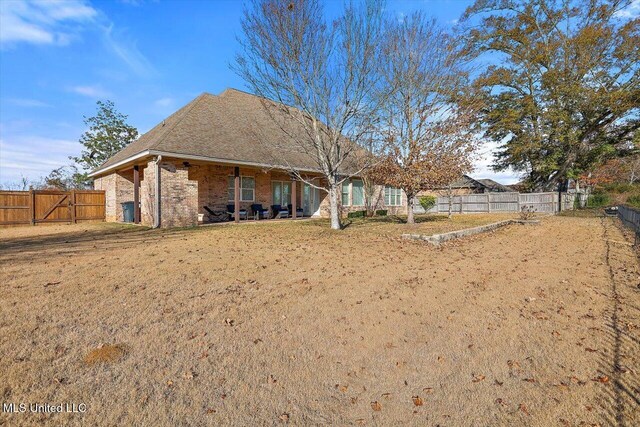 view of rear view of property