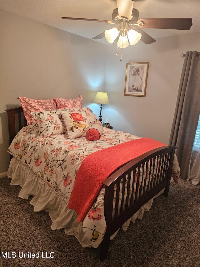 130 Eastwood Cir, Florence, MS 39073 - bedroom featuring carpet floors and a ceiling fan