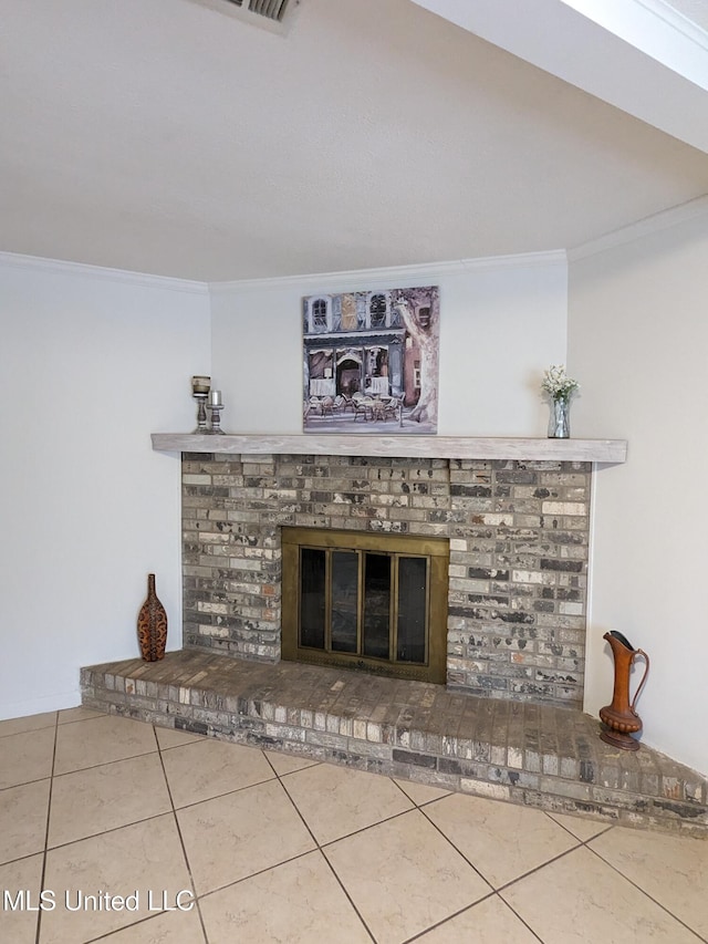 3607 Pentagon Dr, Pascagoula, MS 39581 - detailed view of crown molding and a fireplace