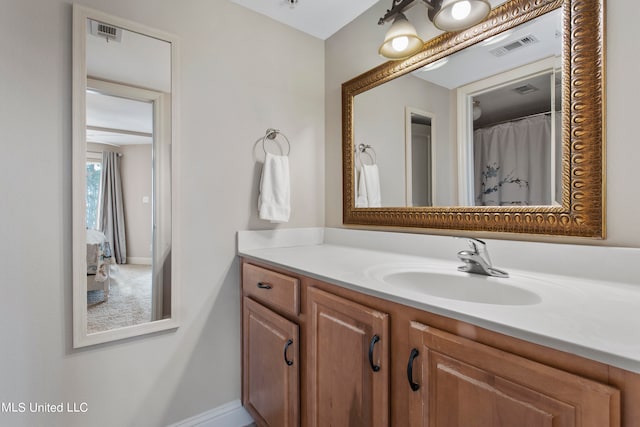 bathroom featuring vanity