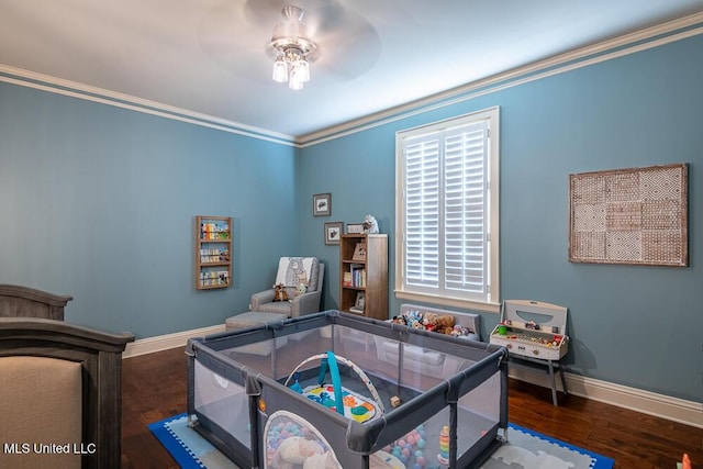 305 Creekbend Rd, Natchez, MS 39120 - bedroom featuring wood finished floors and crown molding