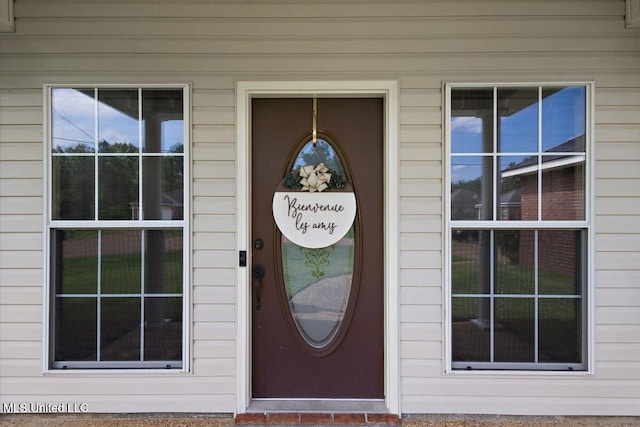 view of entrance to property