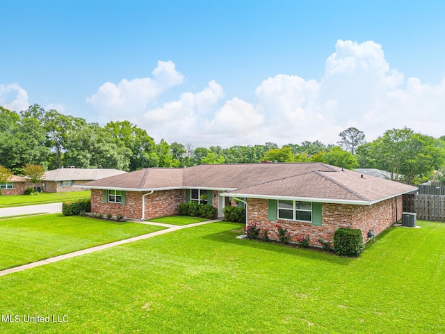 1 Partridge Pl, Long Beach, MS 39560 - single story home with brick siding, roof with shingles, and cooling unit