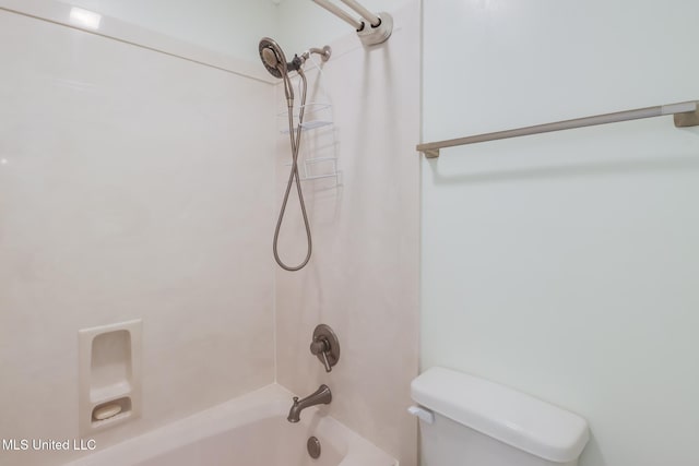 1 Partridge Pl, Long Beach, MS 39560 - bathroom featuring toilet and bathtub / shower combination