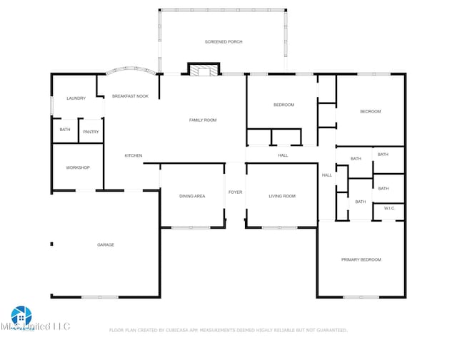 1 Partridge Pl, Long Beach, MS 39560 - floor plan / room layout