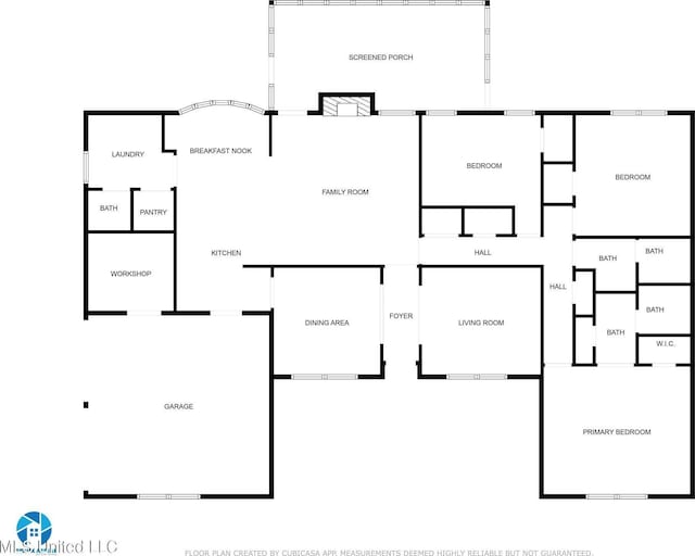 1 Partridge Pl, Long Beach, MS 39560 - floor plan / room layout