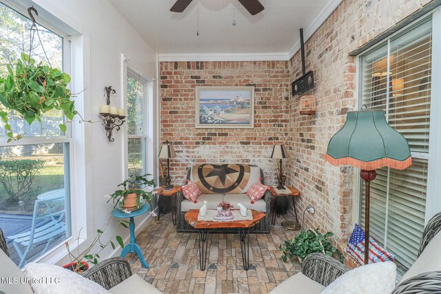 view of sunroom / solarium