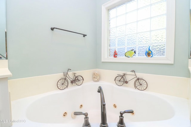 bathroom featuring a bathtub