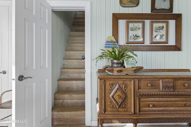 view of stairs