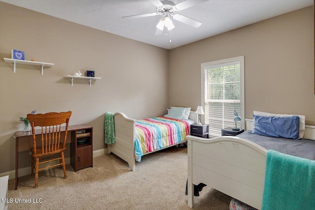 109 Bellemeade Trce, Clinton, MS 39056 - carpeted bedroom with baseboards and a ceiling fan