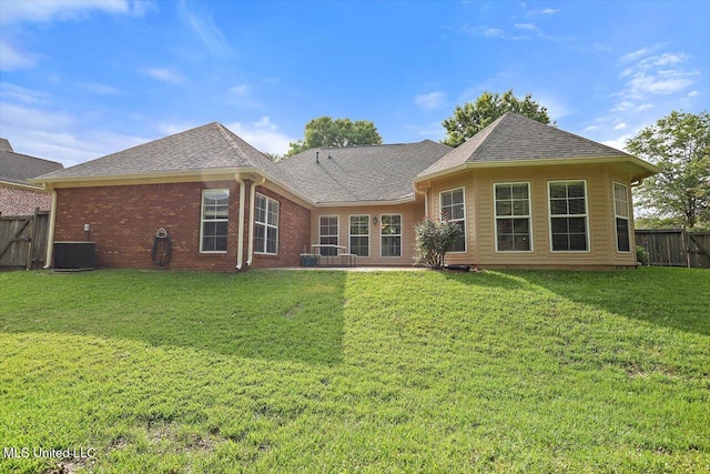 109 Bellemeade Trce, Clinton, MS 39056 - rear view of house featuring a shingled roof and brick siding