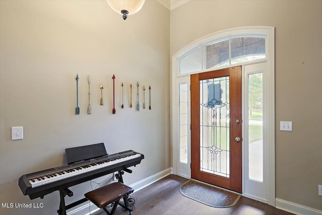 109 Bellemeade Trce, Clinton, MS 39056 - entryway featuring dark wood finished floors and baseboards
