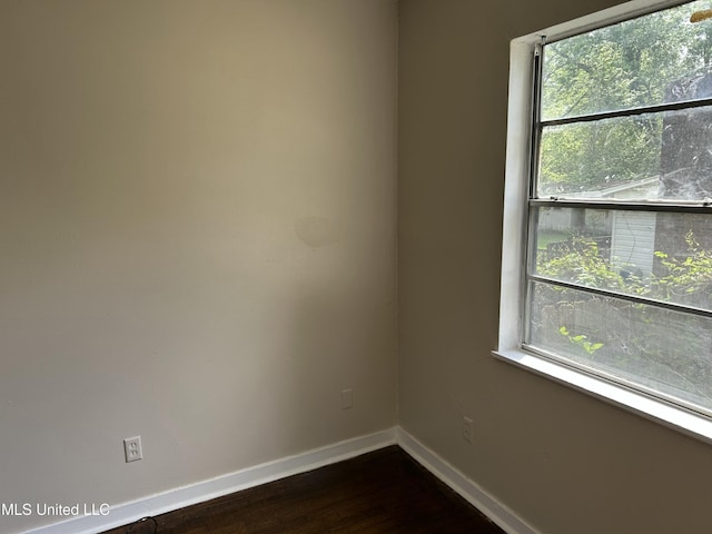 1110 Barbara Ann Dr, Jackson, MS 39204 - spare room with a wealth of natural light, baseboards, and dark wood-style floors