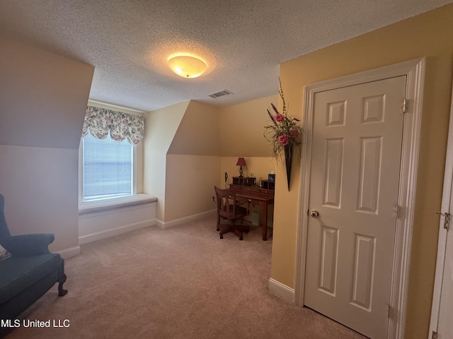 2610 Dickens Place Dr, Southaven, MS 38671 - bonus room featuring carpet floors, a desk, and a textured ceiling