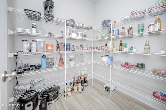 view of pantry
