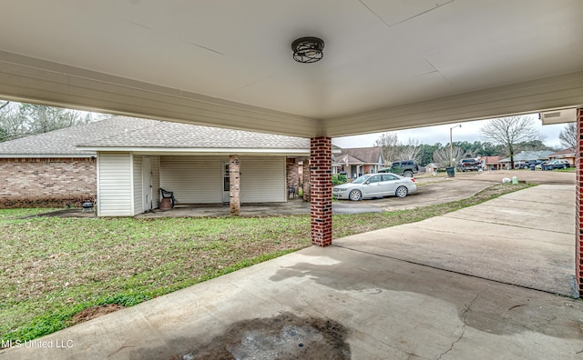 view of patio with a residential view