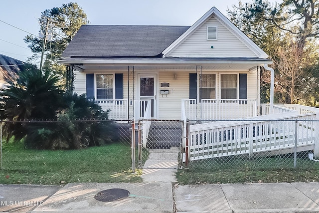 bungalow with a porch