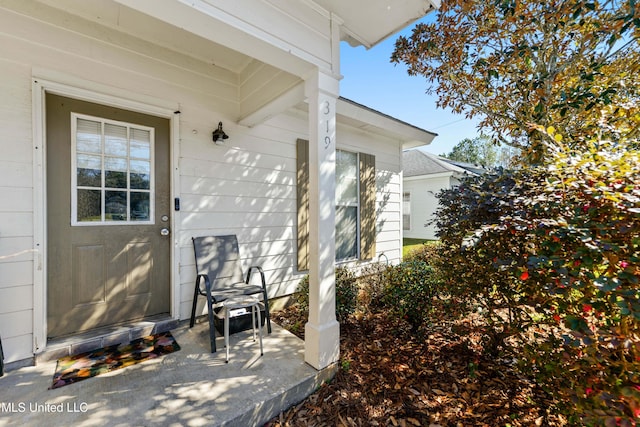 view of entrance to property