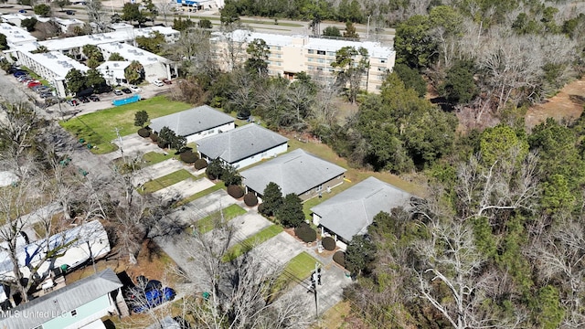 aerial view featuring a residential view