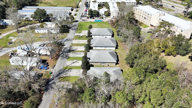 aerial view featuring a residential view