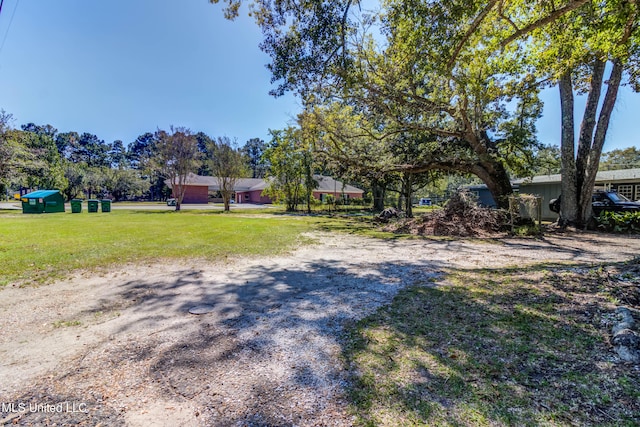 exterior space with a front lawn