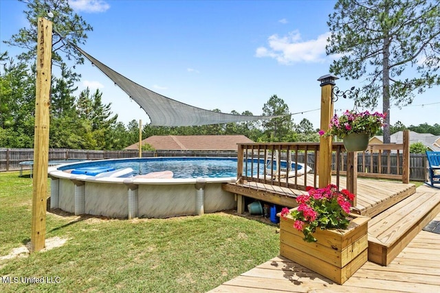 21915 Huntington Forest Dr, Saucier, MS 39574 - view of pool featuring a deck