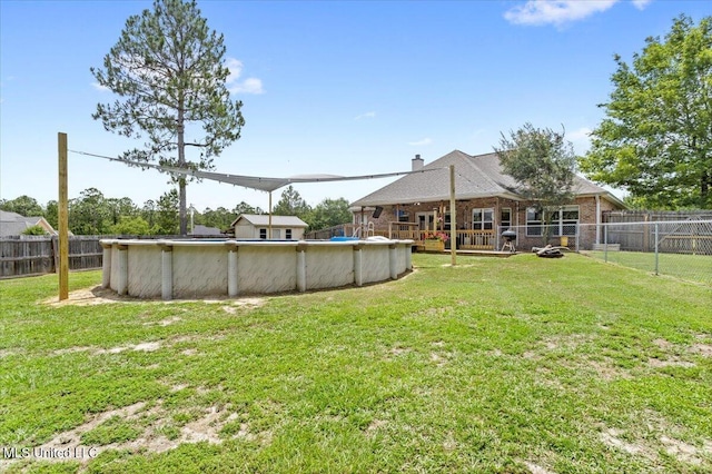 21915 Huntington Forest Dr, Saucier, MS 39574 - view of yard with a deck