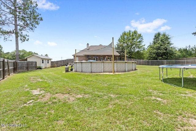 21915 Huntington Forest Dr, Saucier, MS 39574 - view of yard with a trampoline
