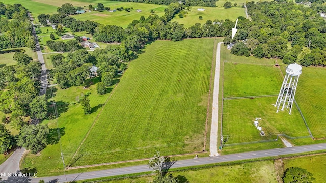 drone / aerial view featuring a rural view