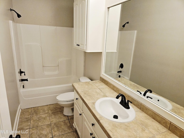 119 Hemlock Ln, Madison, MS 39110 - bathroom with vanity,  shower combination, and tile patterned floors