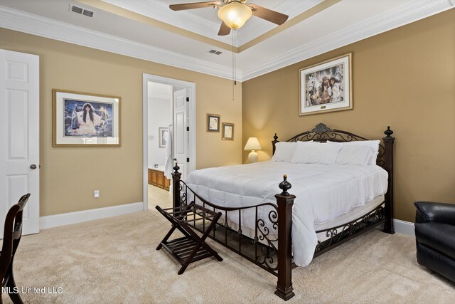 3 Rue Orleans Ct, Long Beach, MS 39560 - carpeted bedroom with ornamental molding, baseboards, a ceiling fan, and recessed lighting