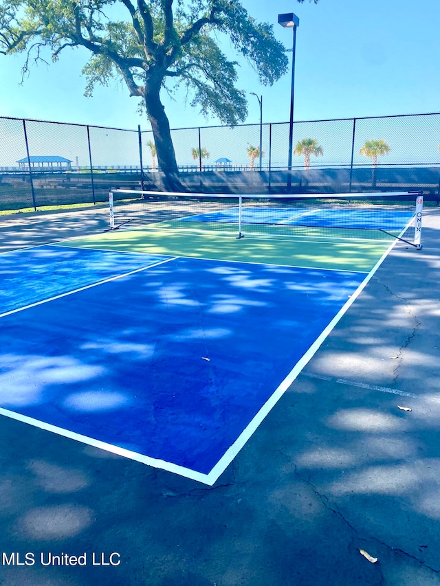 view of tennis court