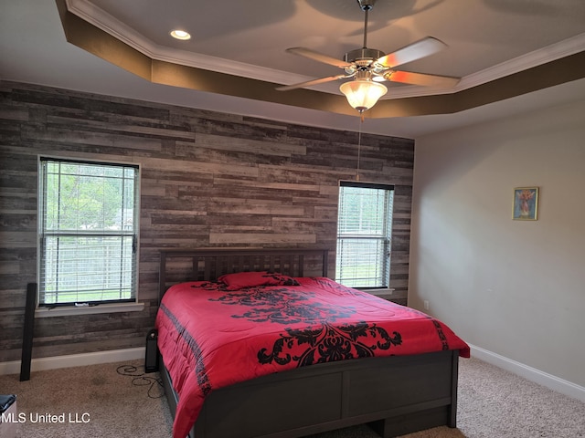 45 Carlsbad, Hattiesburg, MS 39402 - bedroom featuring wooden walls, baseboards, and crown molding
