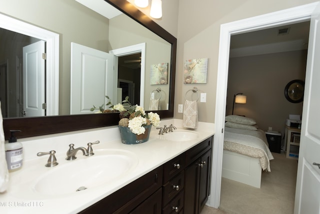 bathroom with vanity