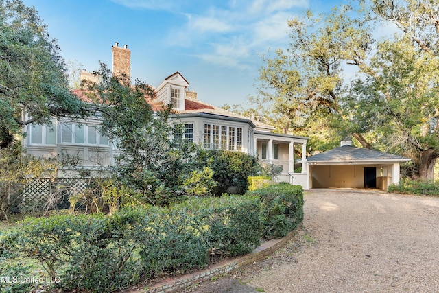 view of front of home