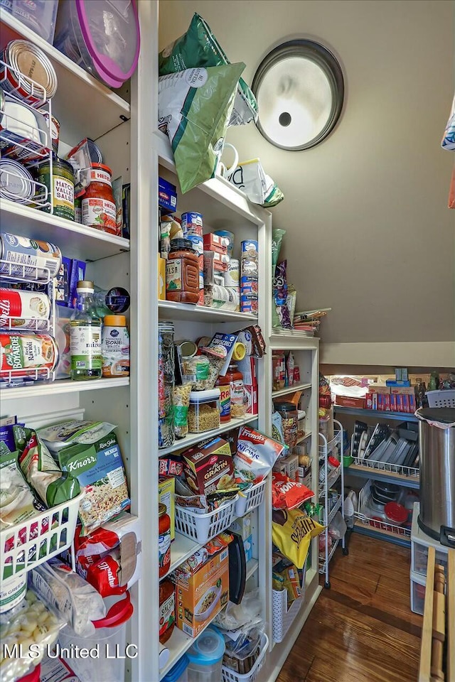 view of pantry