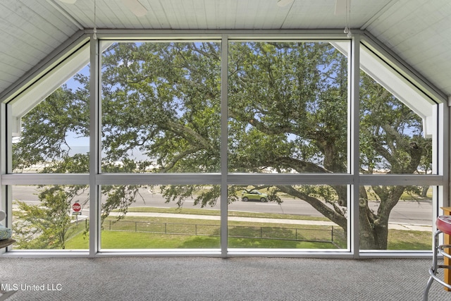 5200 W Beach Blvd, Gulfport, MS 39501 - unfurnished sunroom featuring vaulted ceiling