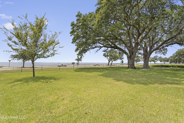 5200 W Beach Blvd, Gulfport, MS 39501 - view of yard with a water view