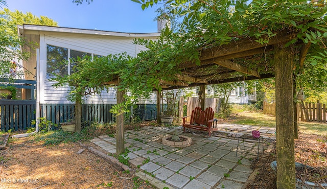 3775 Coker Rd, Madison, MS 39110 - fenced backyard with a patio