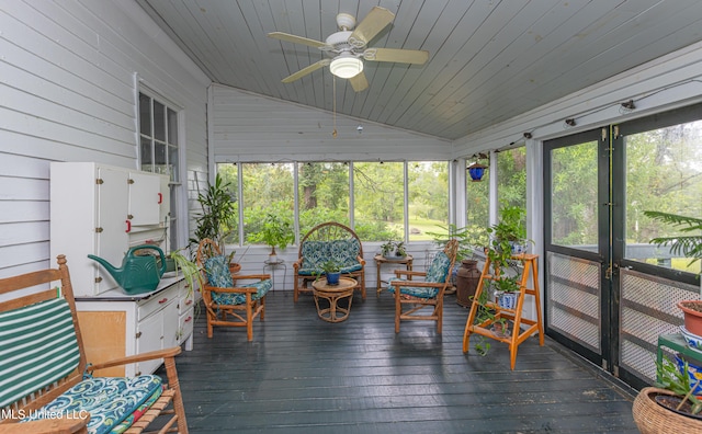 3775 Coker Rd, Madison, MS 39110 - sunroom / solarium with lofted ceiling and ceiling fan