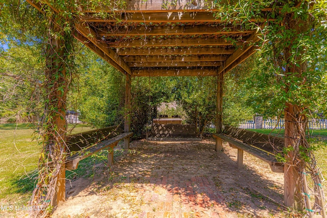 3775 Coker Rd, Madison, MS 39110 - view of yard with a pergola