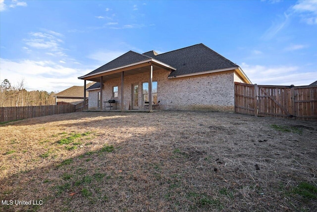 view of rear view of house