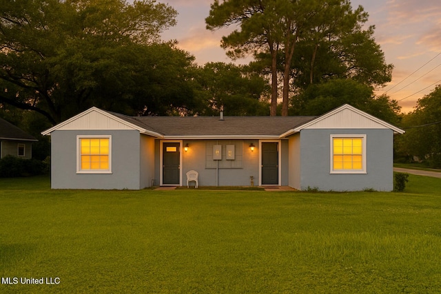 1607 Resca De La Palma St, Pascagoula, MS 39567 - ranch-style house with a yard and stucco siding