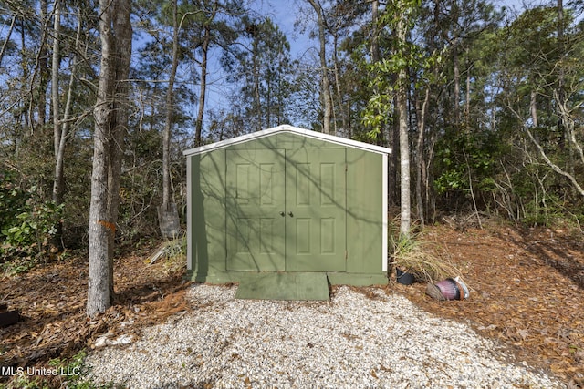 view of outbuilding