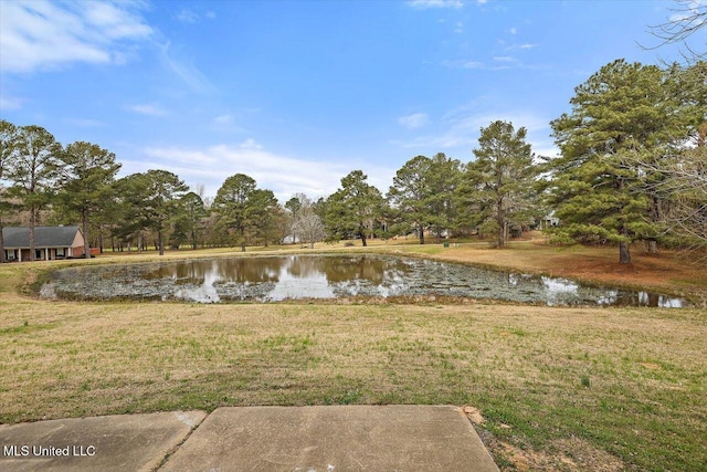 property view of water