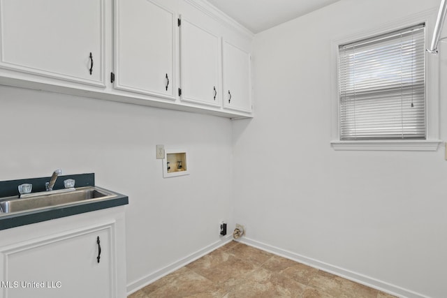 1035 N Azalea Dr, Madison, MS 39110 - laundry room with hookup for a washing machine, baseboards, and cabinet space
